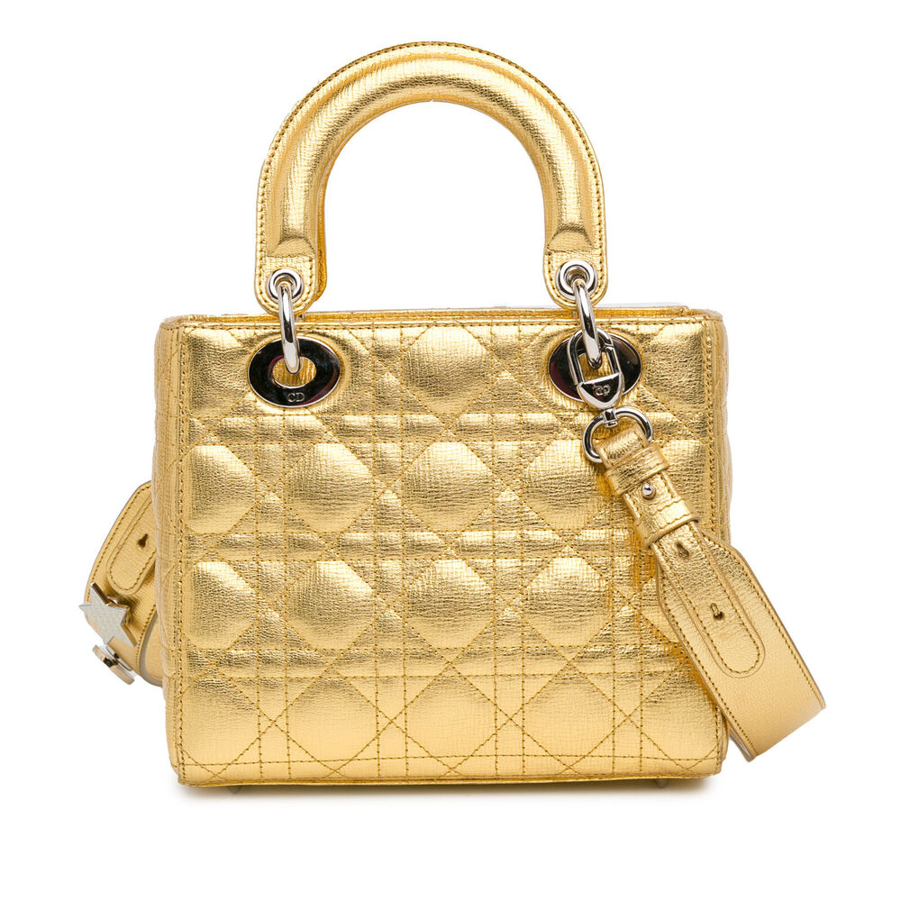 Auth Dior Small Metallic Grained #132126D26B - Picture 3 of 14